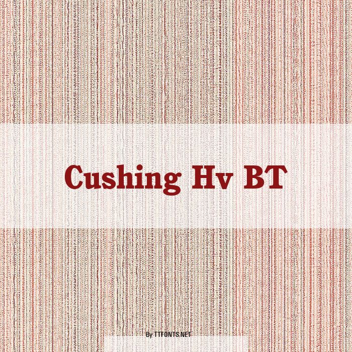 Cushing Hv BT example